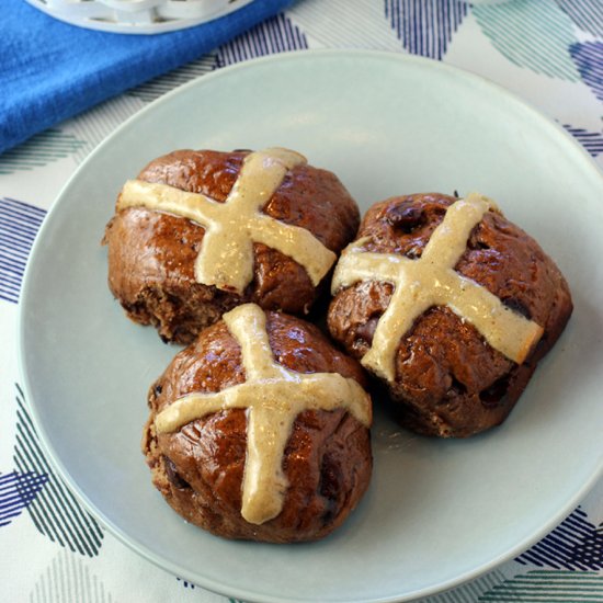 Chocolate-Chip Hot Cross Buns