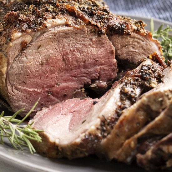 Roasted Boneless Leg of Lamb