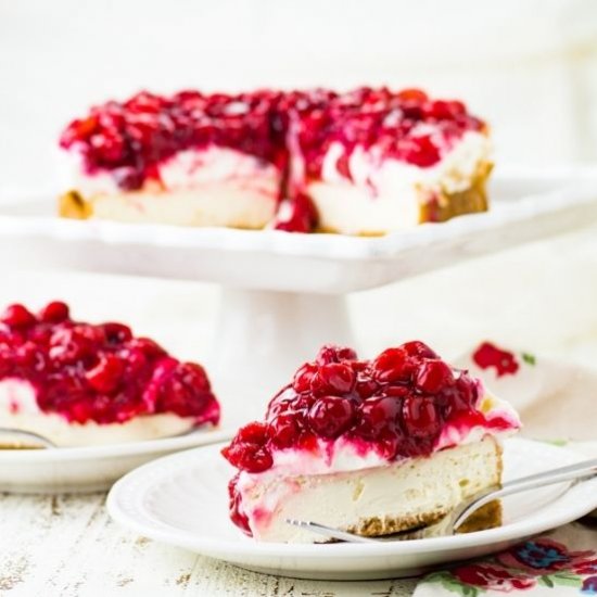 Tart Cherry Cheesecake