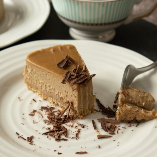 Espresso No-Bake Vegan Cheesecake