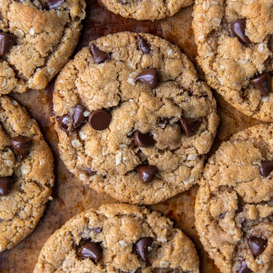 Flourless Chocolate Chip Cookies