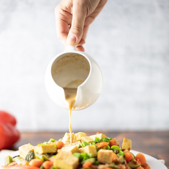 Vegetable Stir Fry With Peanut Sauce