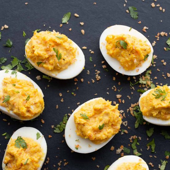 Spicy Deviled Eggs