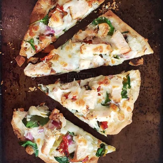 Chicken Artichoke Flatbread