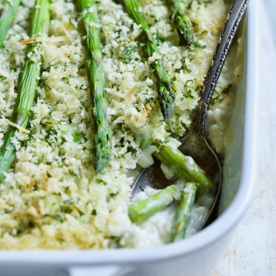 Creamy Asparagus and Rice Casserole