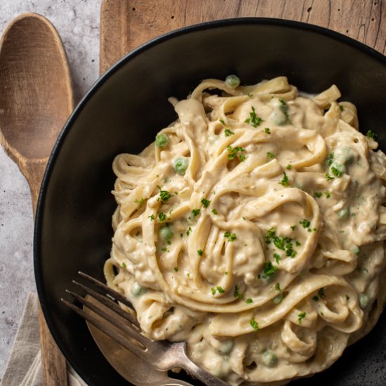 Vegan Pasta Alfredo