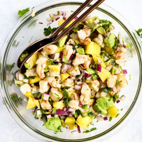 Zesty Shrimp Mango & Avocado Salad