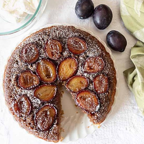 Plum Upside Down Cake