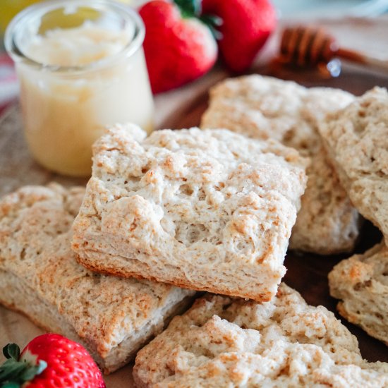 Buttermilk Scones with Burnt Honey