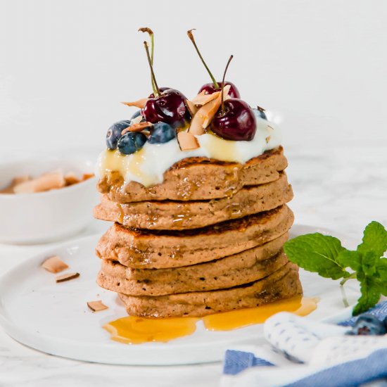 Vegan Oatmeal Pancakes