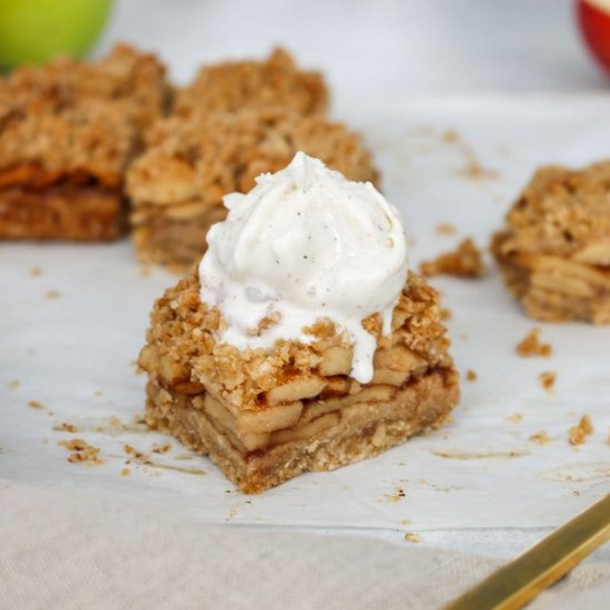 Gluten-Free Healthy Apple Pie Bars