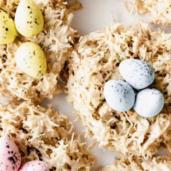 White Chocolate Easter Nests