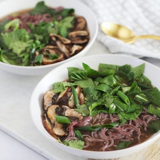 Mushroom & Bok Choy Ramen Bowl