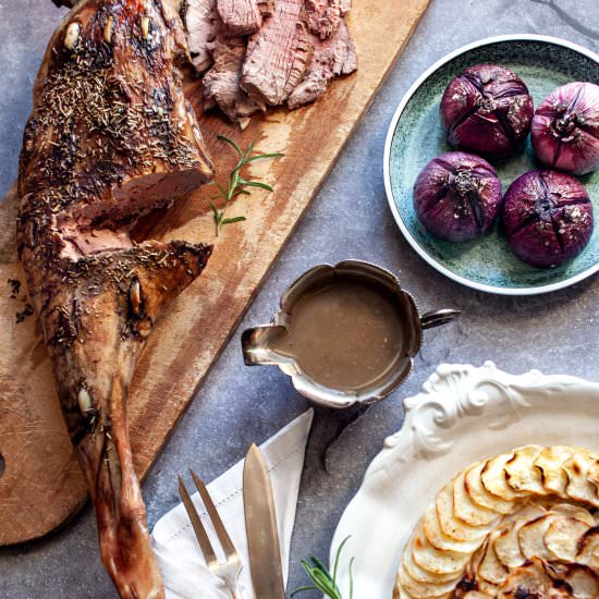 Norwegian Style Leg of Lamb