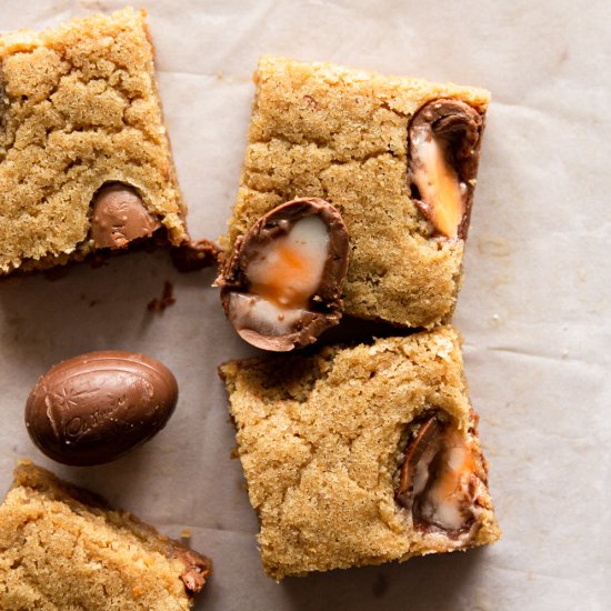 Cadbury Creme Egg Blondies