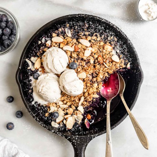 Healthy Blueberry Crisp