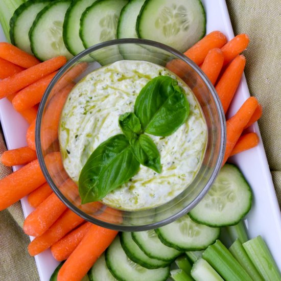 Pesto Yogurt Dip