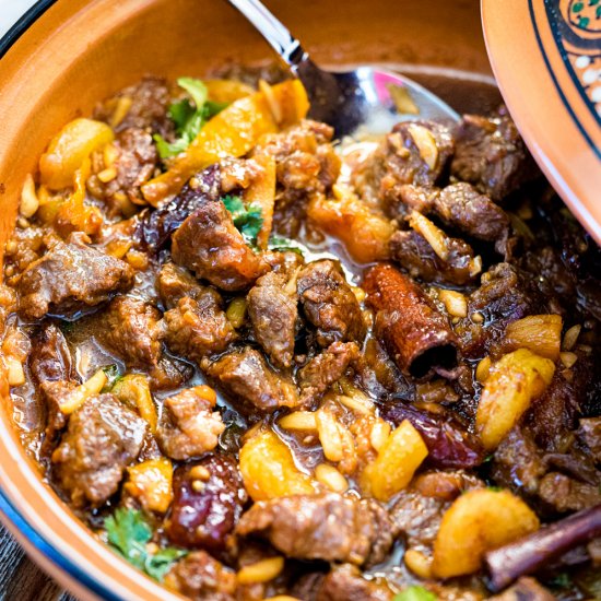 Lamb Tagine with Dates and Apricots