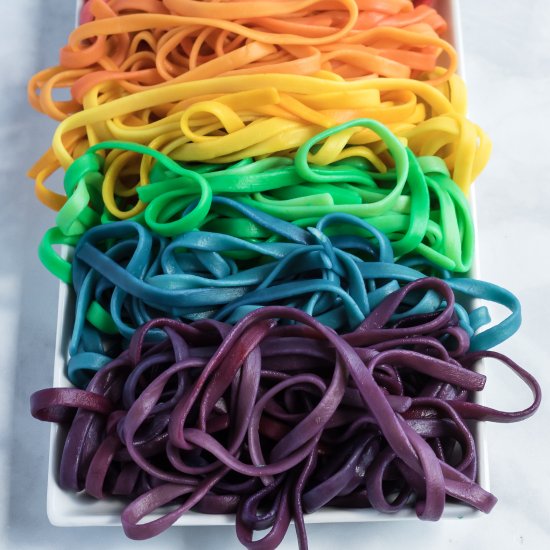 How to Make Rainbow Pasta Noodles