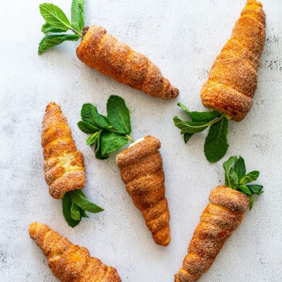 Chimney cone carrots with vanilla