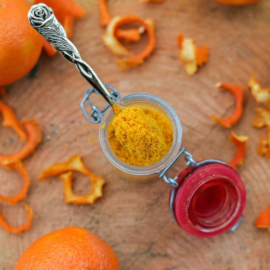 Drying Orange Peels