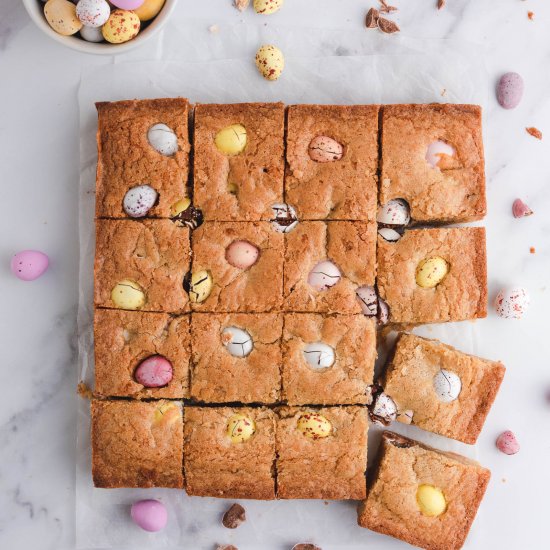 Mini Easter Egg Blondies