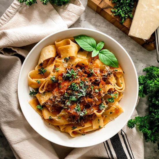 Beef & Italian Sausage Bolognese