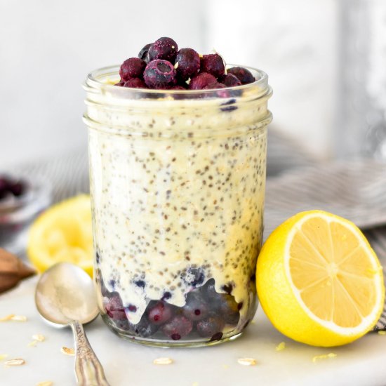 Lemon Blueberry Overnight Oats