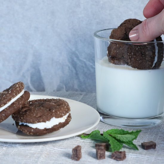 Chocolate & Mint Sandwich Cookies