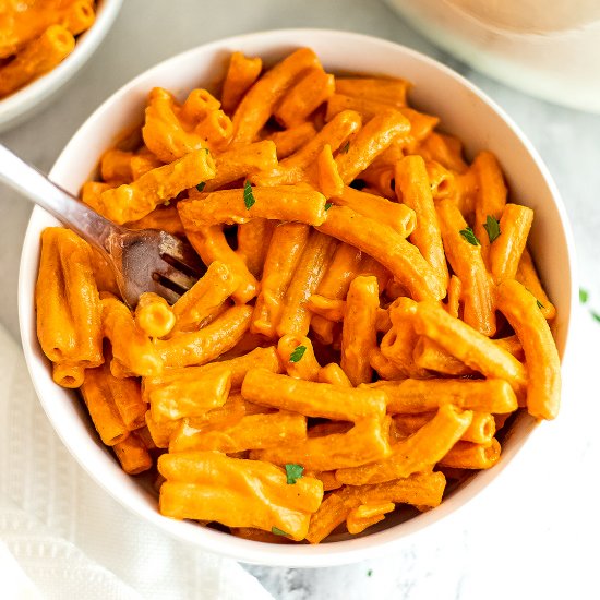 Roasted Red Pepper Sauce with Pasta