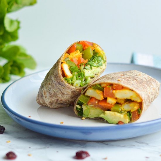 Fusion Paneer/Tofu Wrap