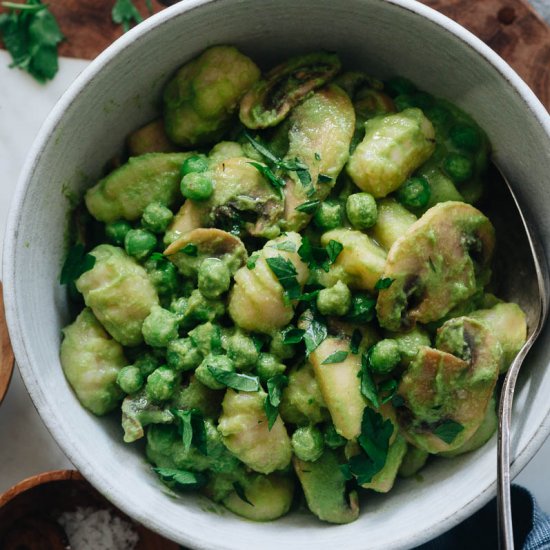 Green Pea Pasta Sauce