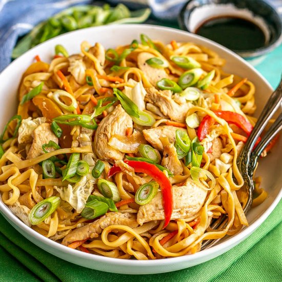 Chicken lo mein