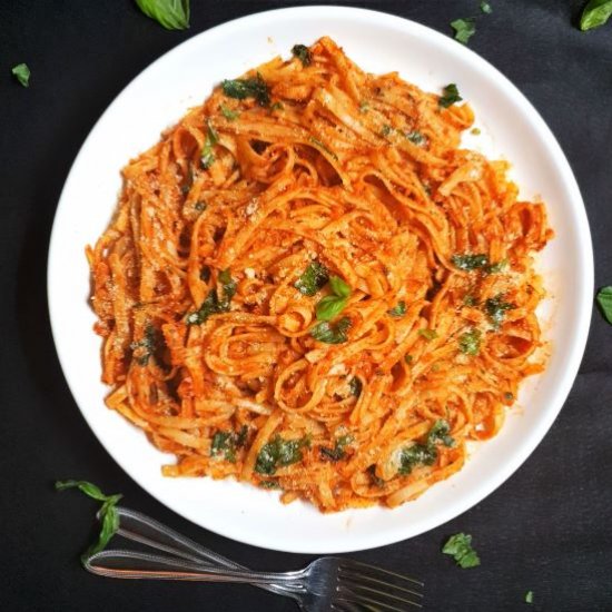 Easy Red Sauce Spaghetti Pasta