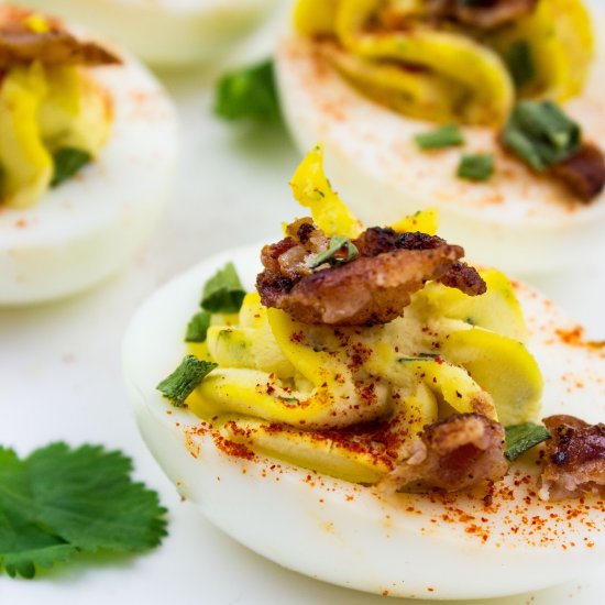 Deviled Eggs with Bacon