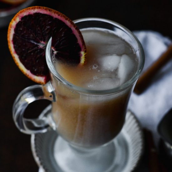 Blood Orange Chai Tea Iced Latte