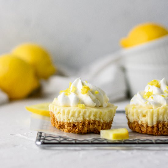 Mini Lemon Cheesecakes