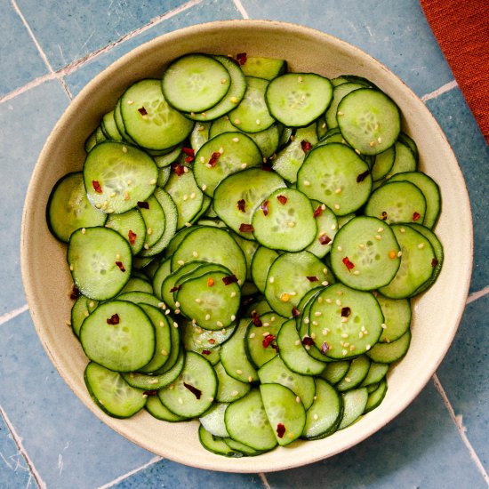 Easy Asian Cucumber Salad