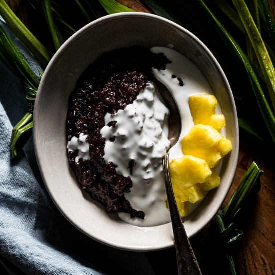 Indonesian Black Rice Porridge