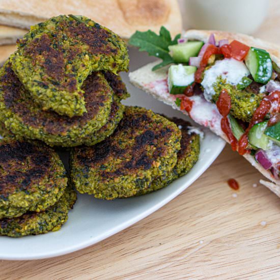 Spinach and Quinoa Falafels