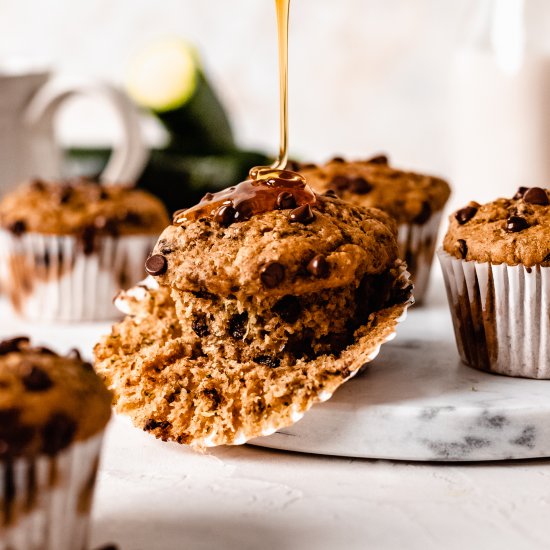 Healthy Vegan Zucchini Muffins