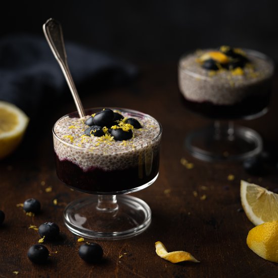 Blueberry Lemon Chia Pudding