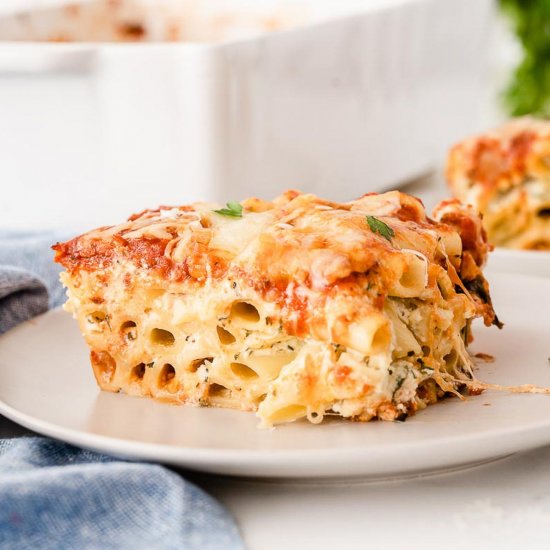 Classic Meatless Baked Ziti