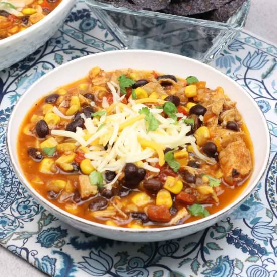 Instant Pot BlackBean Chicken Chili