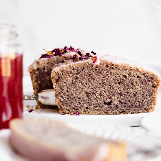 Vegan Lemon Rose Cake