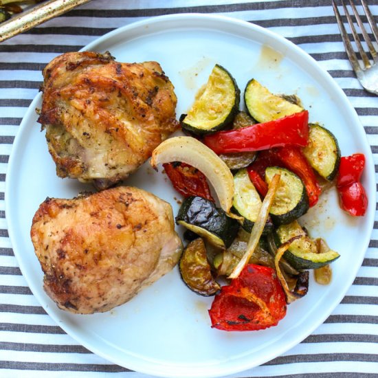 Italian Chicken and Veggie Sheet Pa