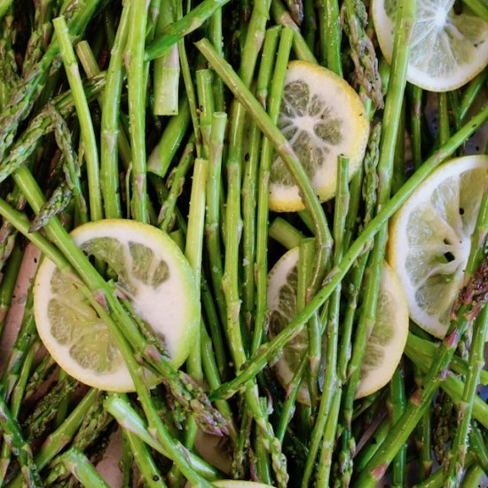 Lemon Grilled Asparagus in Foil