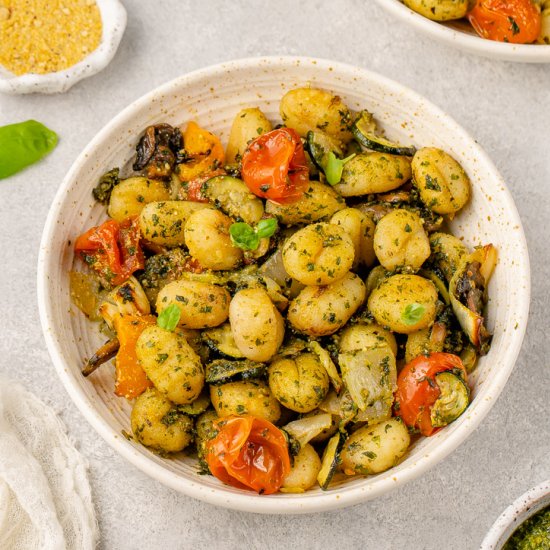 Roasted Pesto Gnocchi