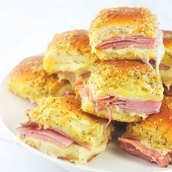 Baked Ham and Cheese Sliders