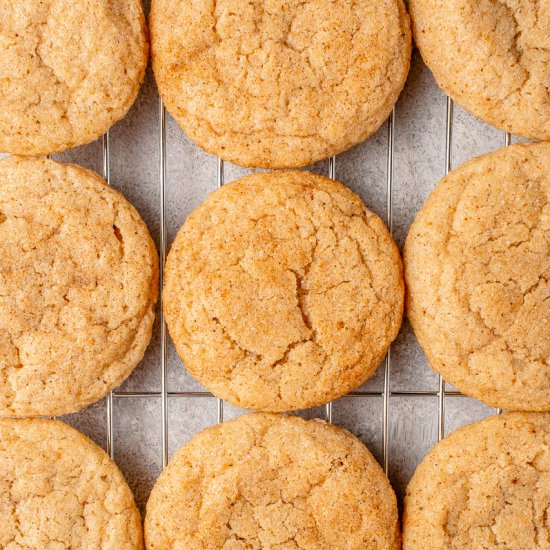 Vegan Eggnog Snickerdoodles